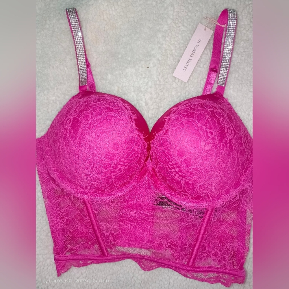 Victoria's Secret Pink Lace Bustier